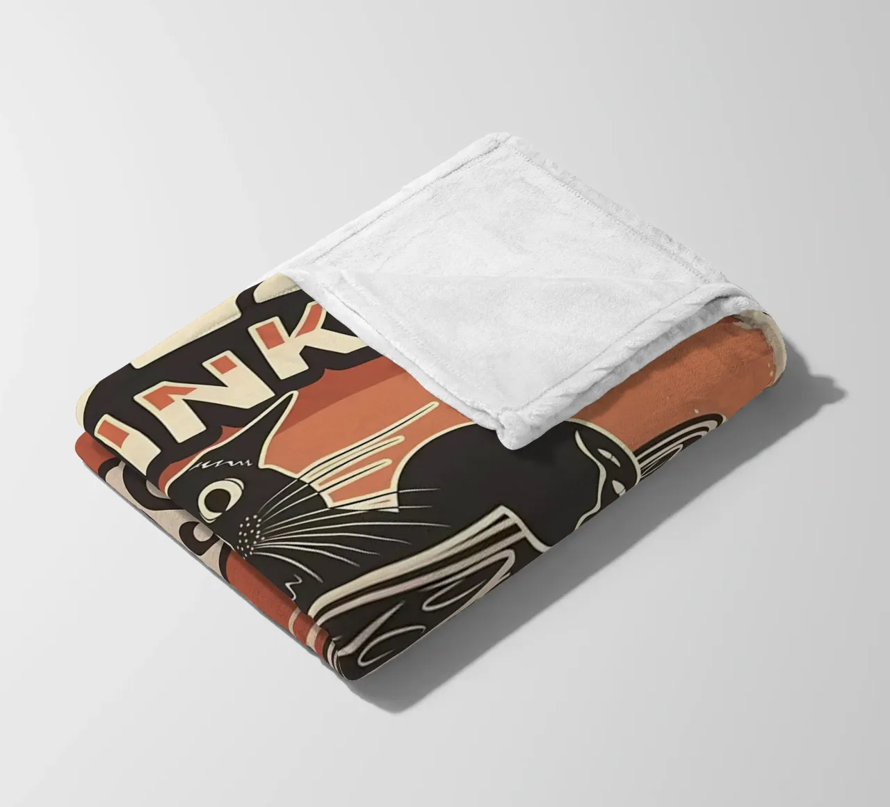 Bevande fredde Cat and Soda coperta in pile da Monique A Hooper