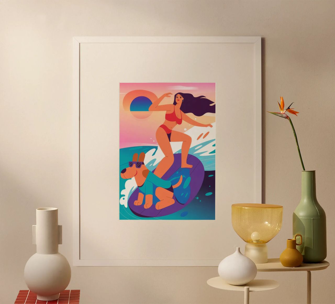 Strandspaß-Fahrt Poster von Seren Liodra