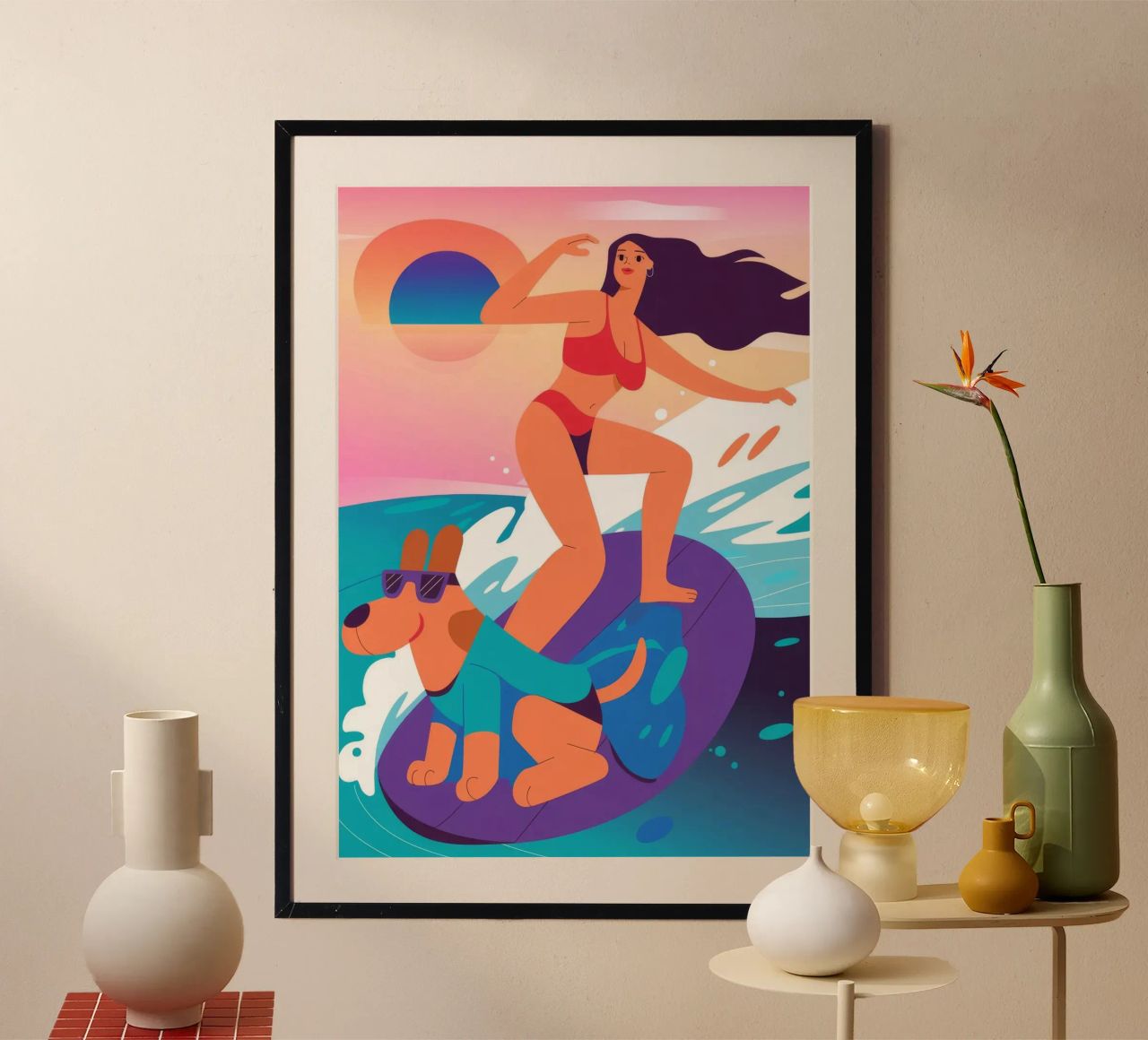 Strandspaß-Fahrt Poster von Seren Liodra