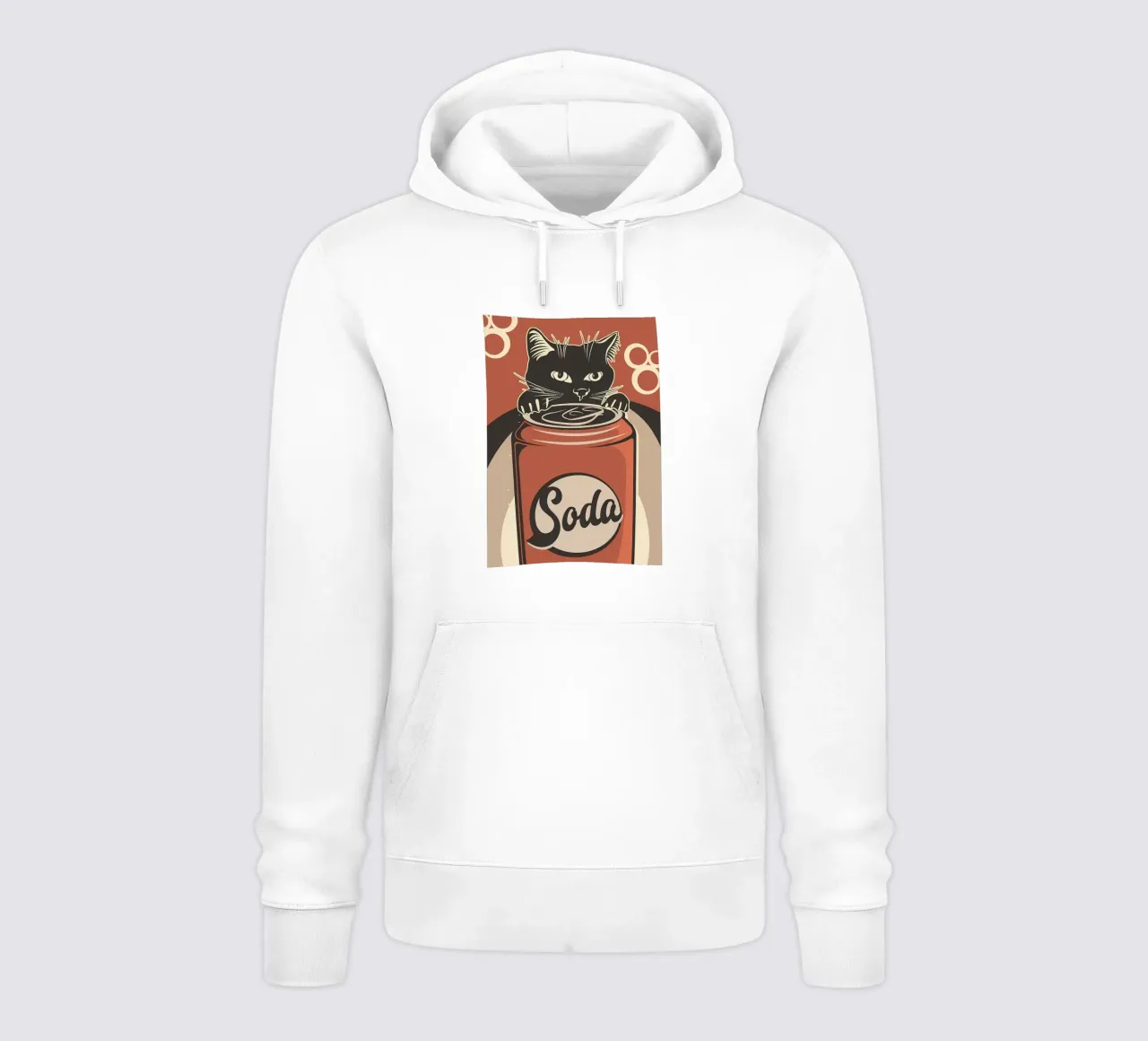 Bevande fredde Cat and Soda 2 felpa con cappuccio da Monique A Hooper