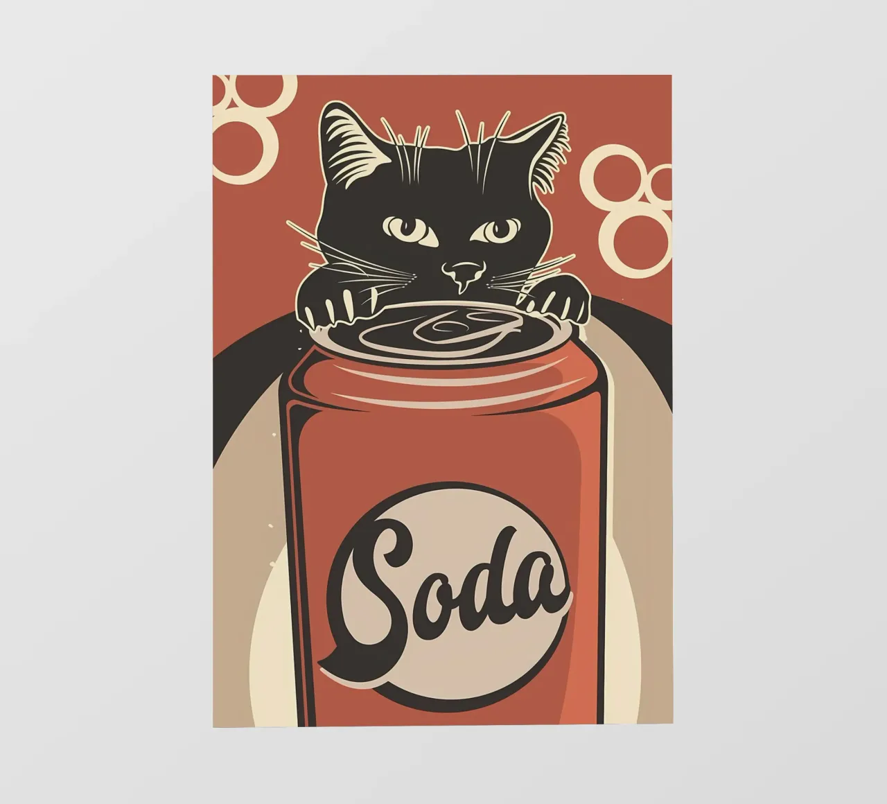 Cat and Soda cold drinks 2 photo wallpaper by Monique A Hooper