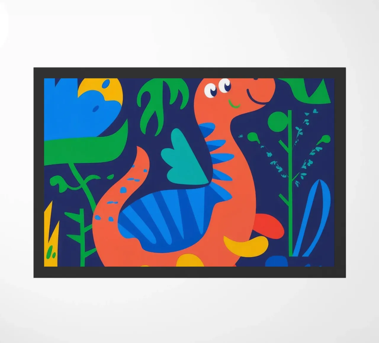Scena di giungla di dinosauri zerbino da Seren Liodra