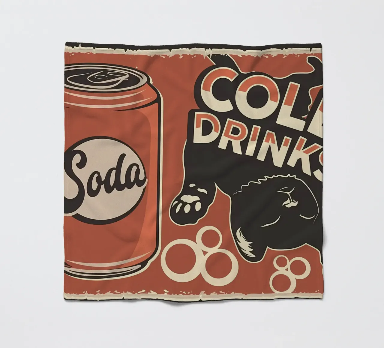 Cat fleece blanket by Monique A Hooper