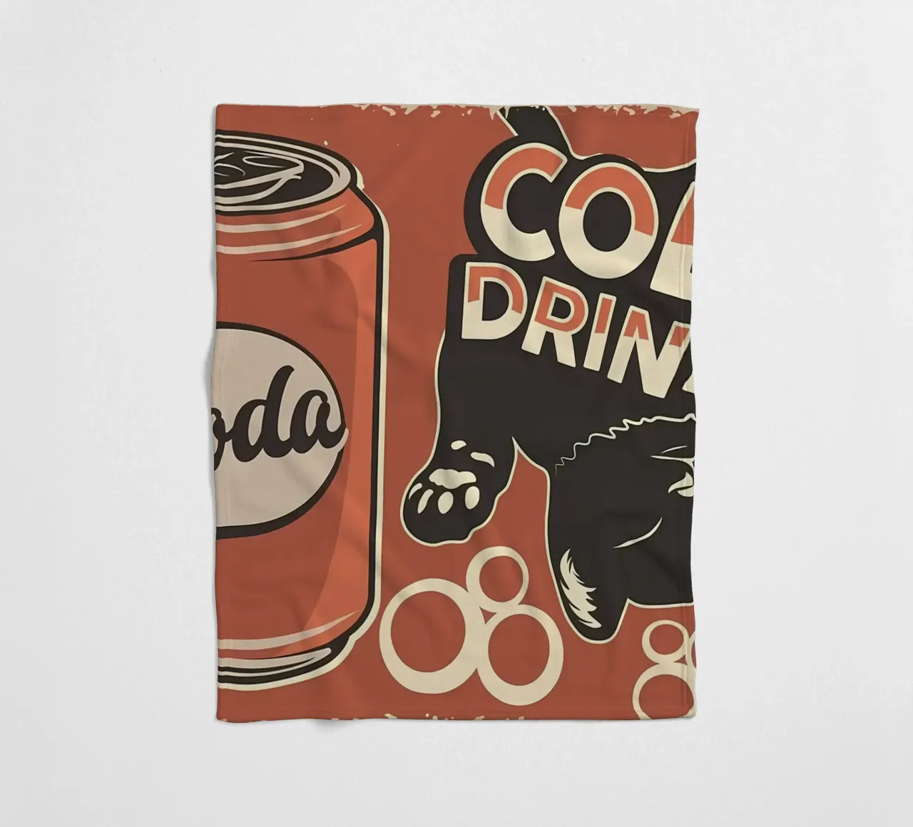 Cat fleece blanket by Monique A Hooper