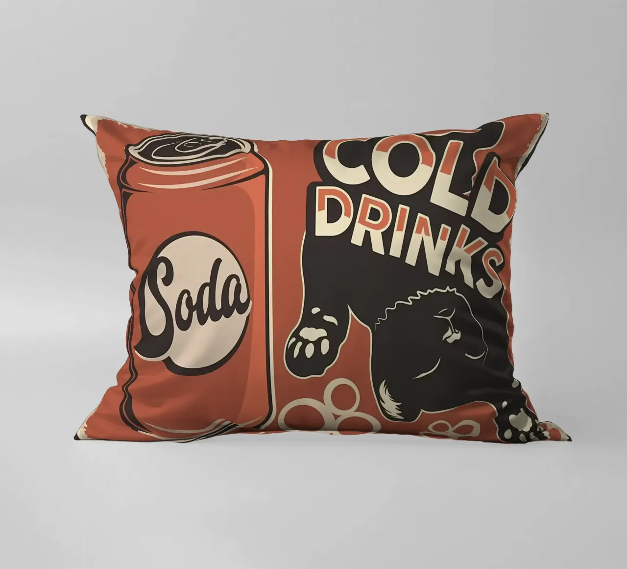 Cat decorative cushion by Monique A Hooper