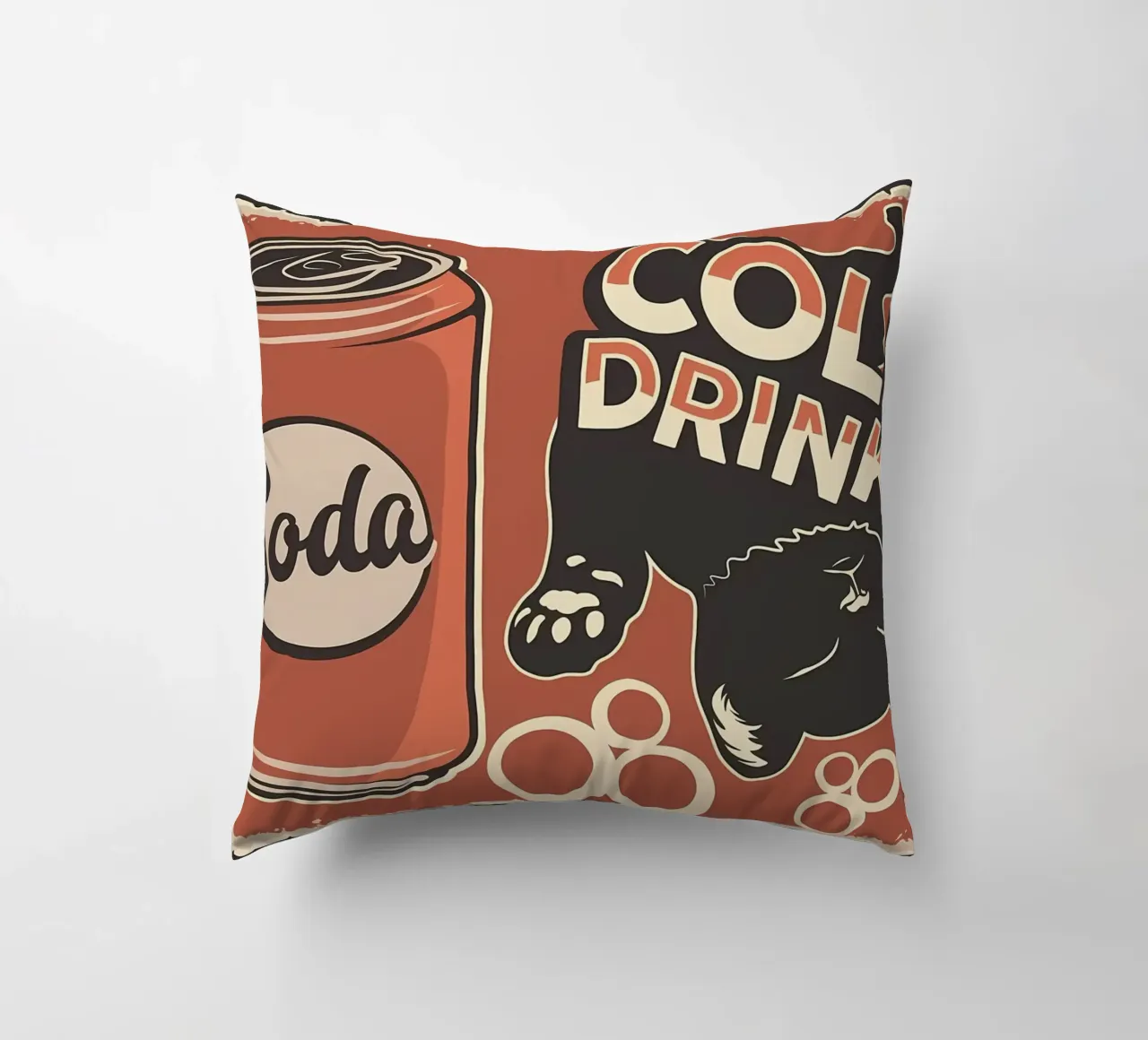 Cat decorative cushion by Monique A Hooper