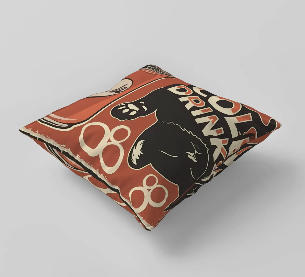 Cat decorative cushion by Monique A Hooper
