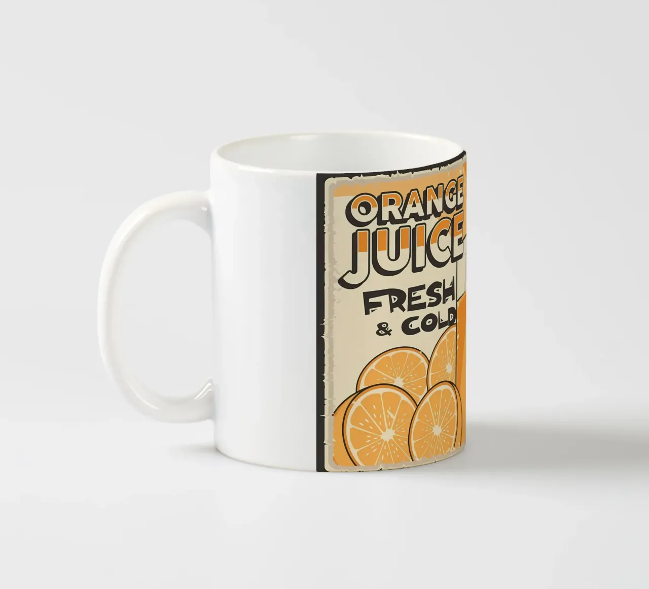 Gatto e succo di frutta divertenti 3 tazza in ceramica da Monique A Hooper