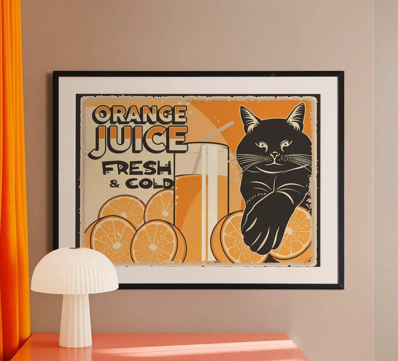 Funny Cat and Juice 3 hahnemühle by Monique A Hooper