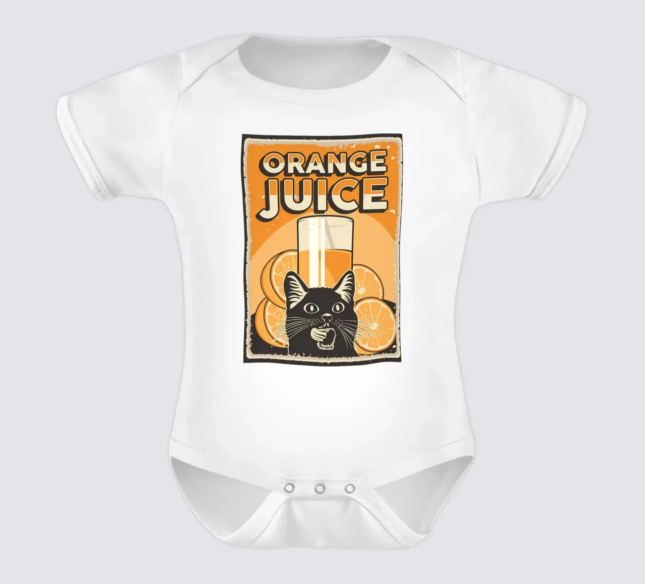 Funny Cat and Juice 2 body bébé de Monique A Hooper