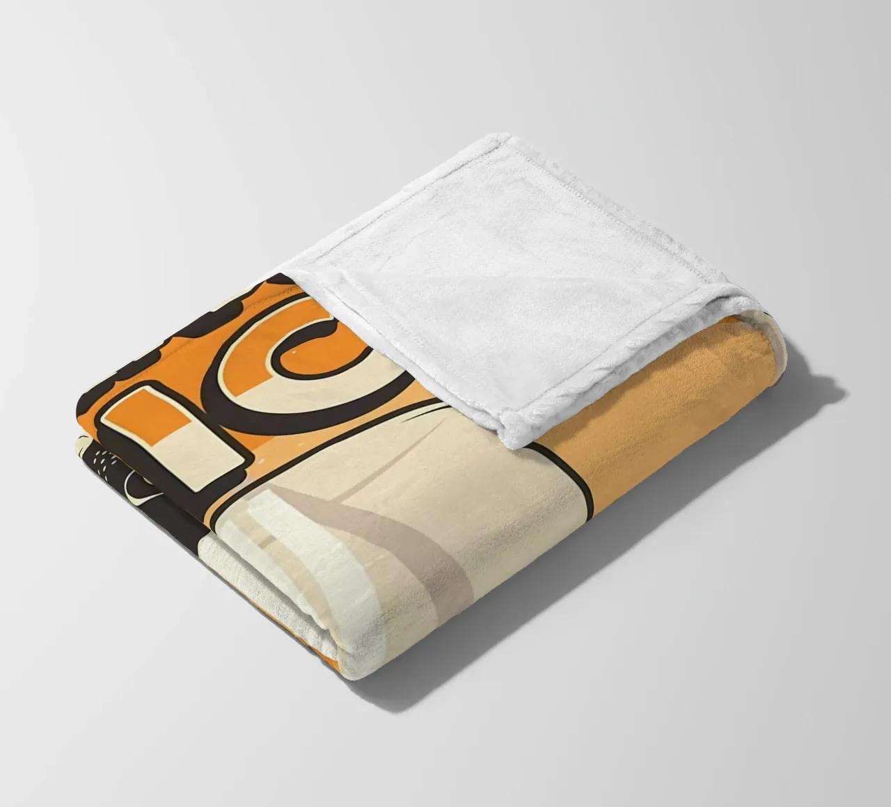 Funny Cat and Juice 2 fleece blanket by Monique A Hooper
