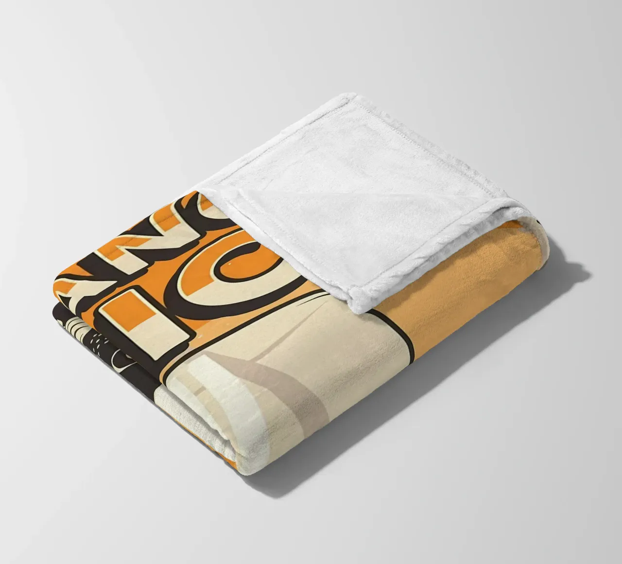 Funny Cat and Juice 2 fleece blanket by Monique A Hooper