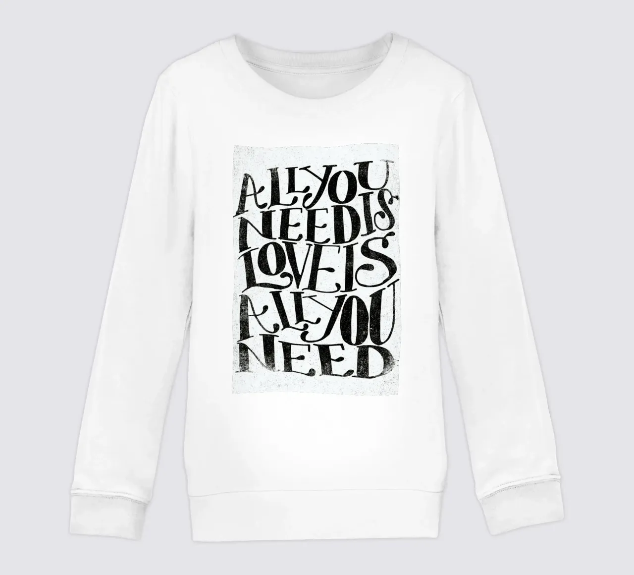 love is all you need felpa bambino da Matthew Taylor Wilson