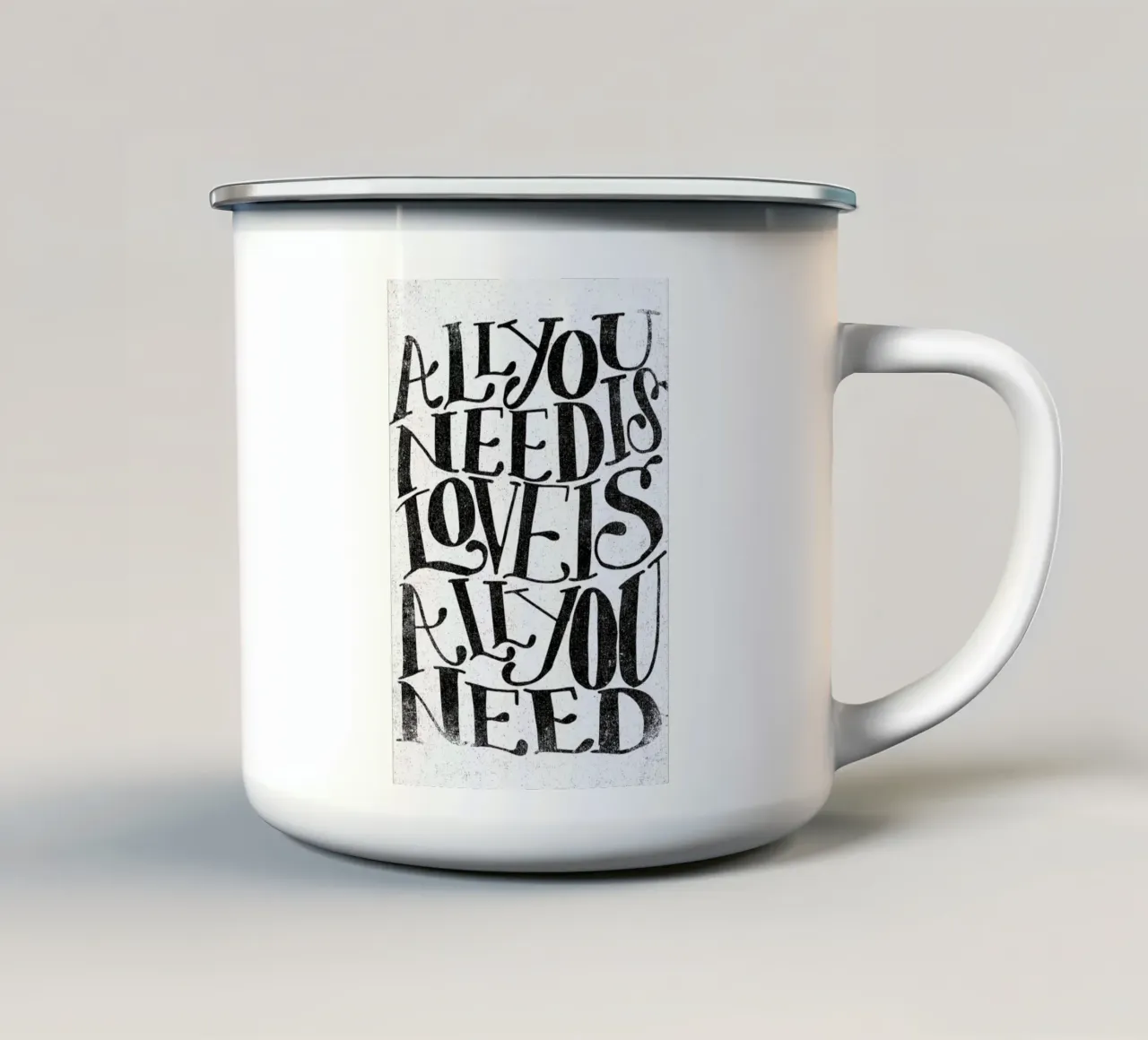 love is all you need taza de esmalte de Matthew Taylor Wilson