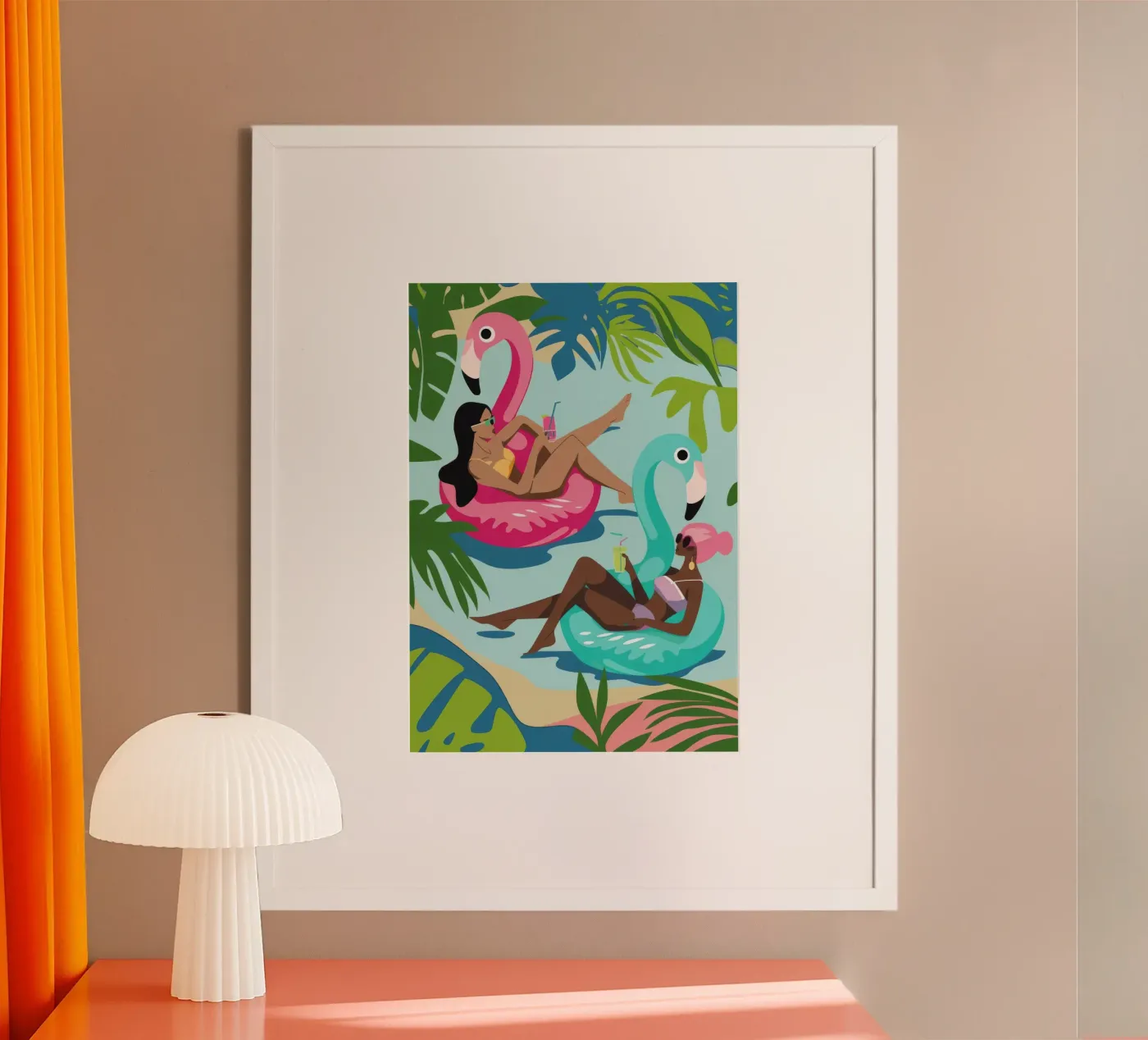 Poolside Relaxation poster by Seren Liodra