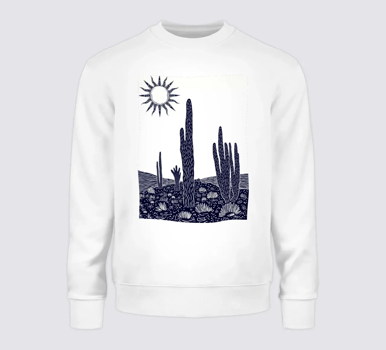 Cactus Sunscape felpa da Indigo Rain