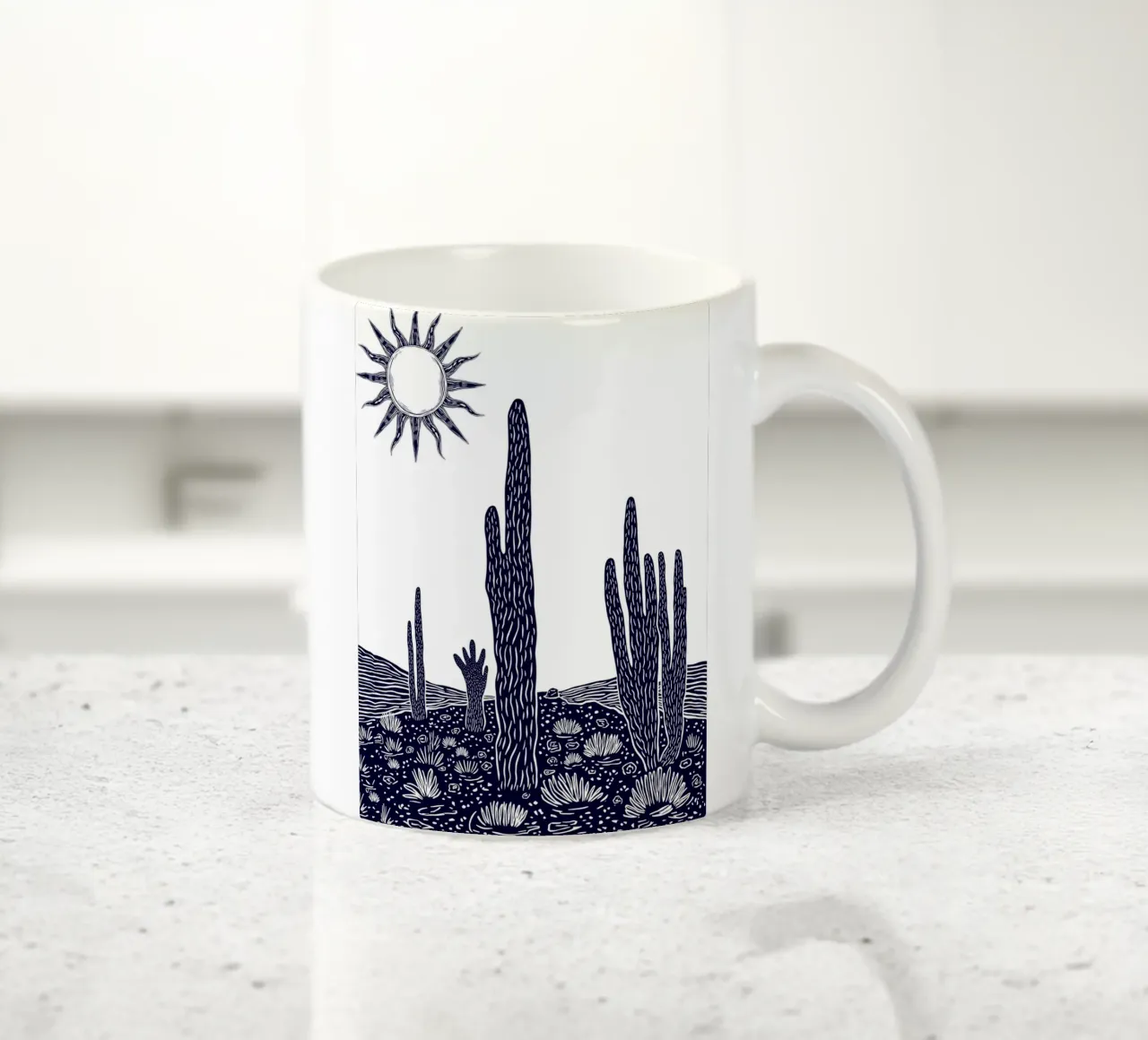 Cactus Sunscape tazza in ceramica da Indigo Rain