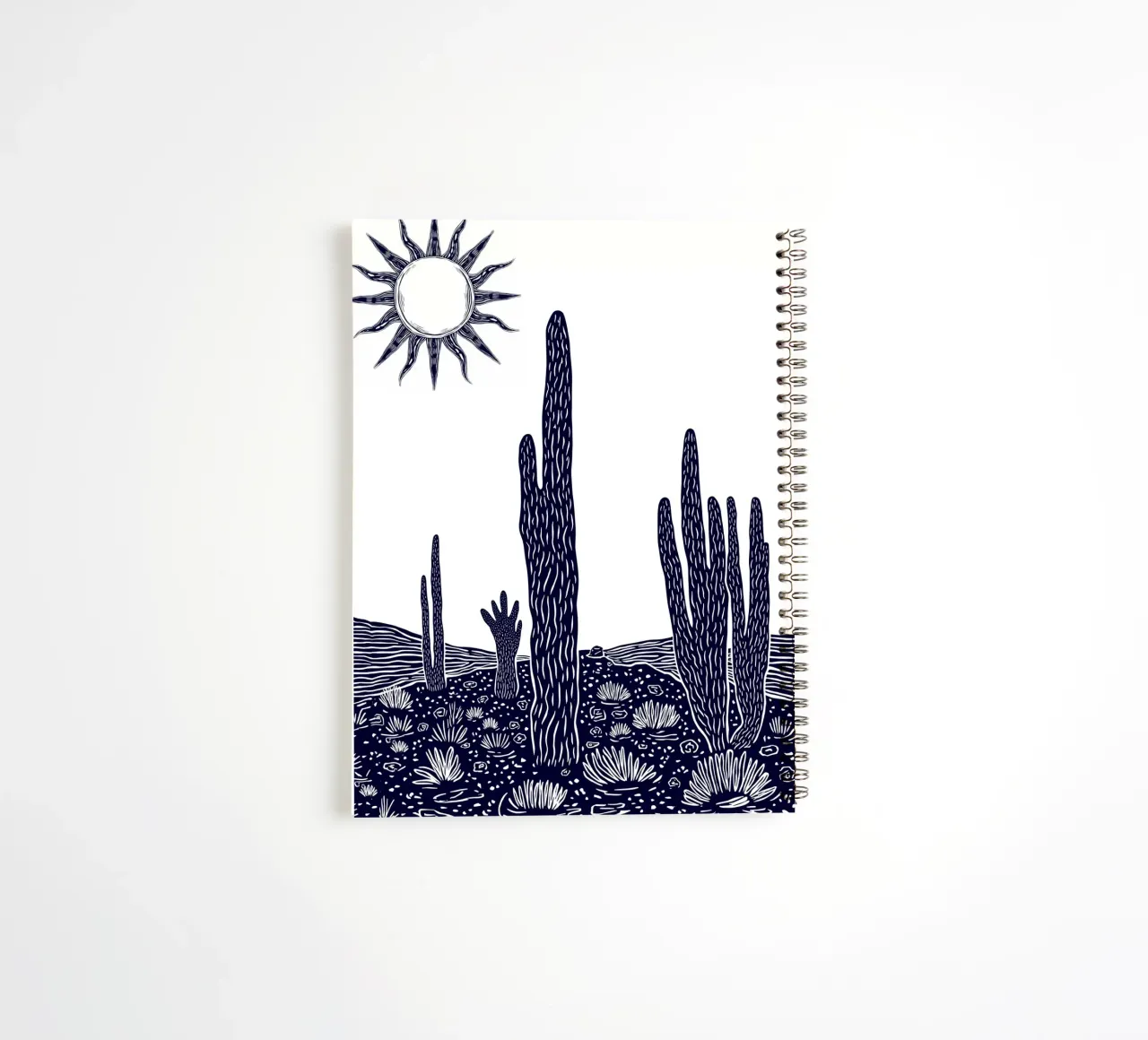 Cactus Sunscape spiral notebook by Indigo Rain