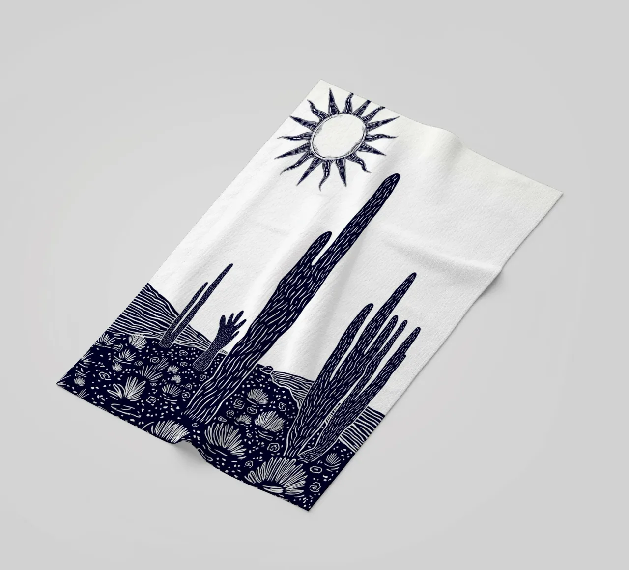 Cactus Sunscape telo mare da Indigo Rain