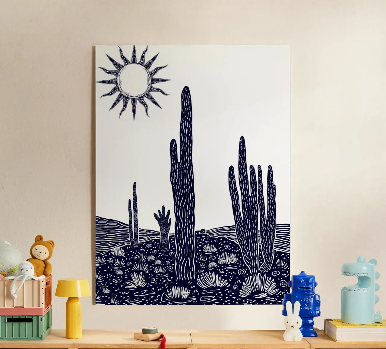 Cactus Sunscape plexiglass da Indigo Rain