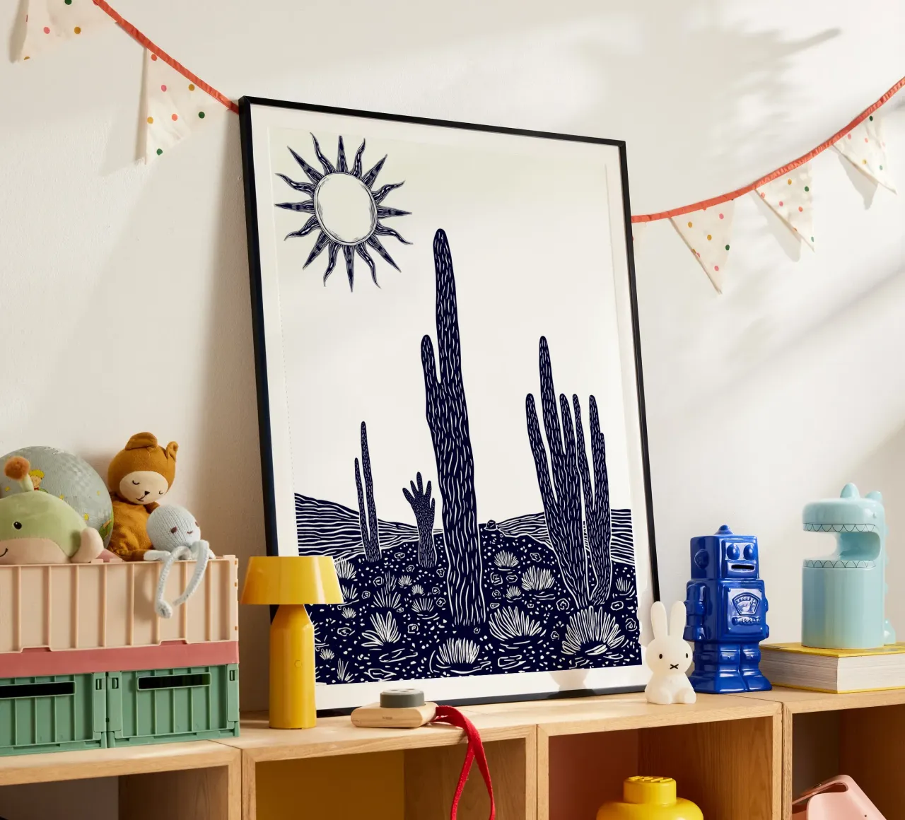Cactus Sunscape poster da Indigo Rain