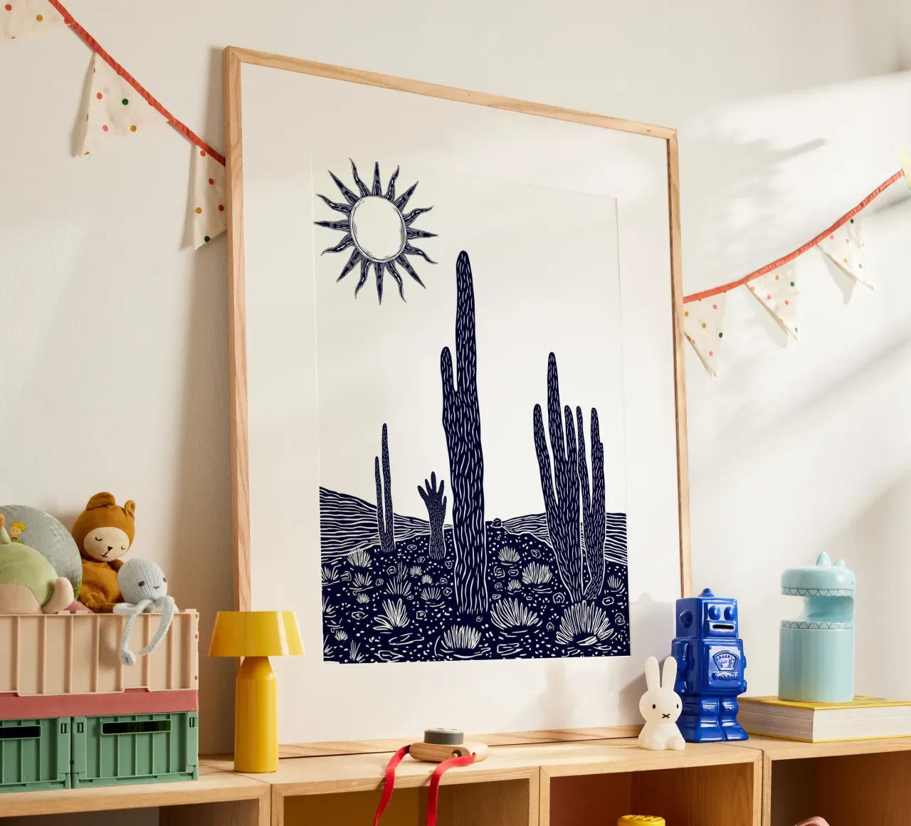 Cactus Sunscape poster da Indigo Rain