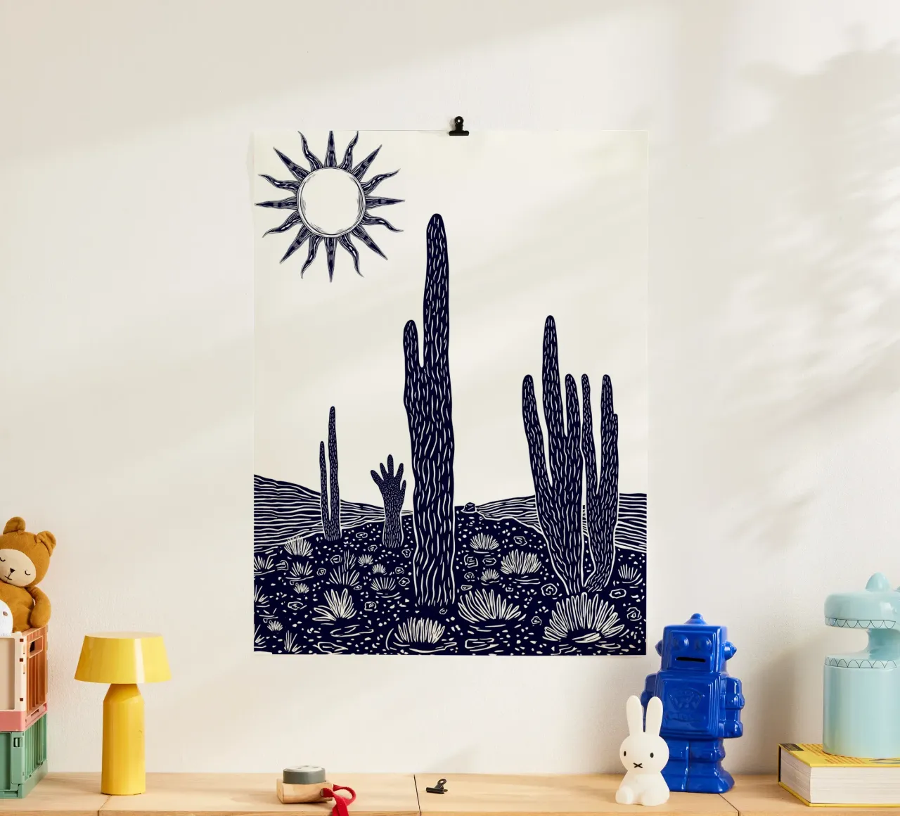 Cactus Sunscape carta hahnemühle da Indigo Rain