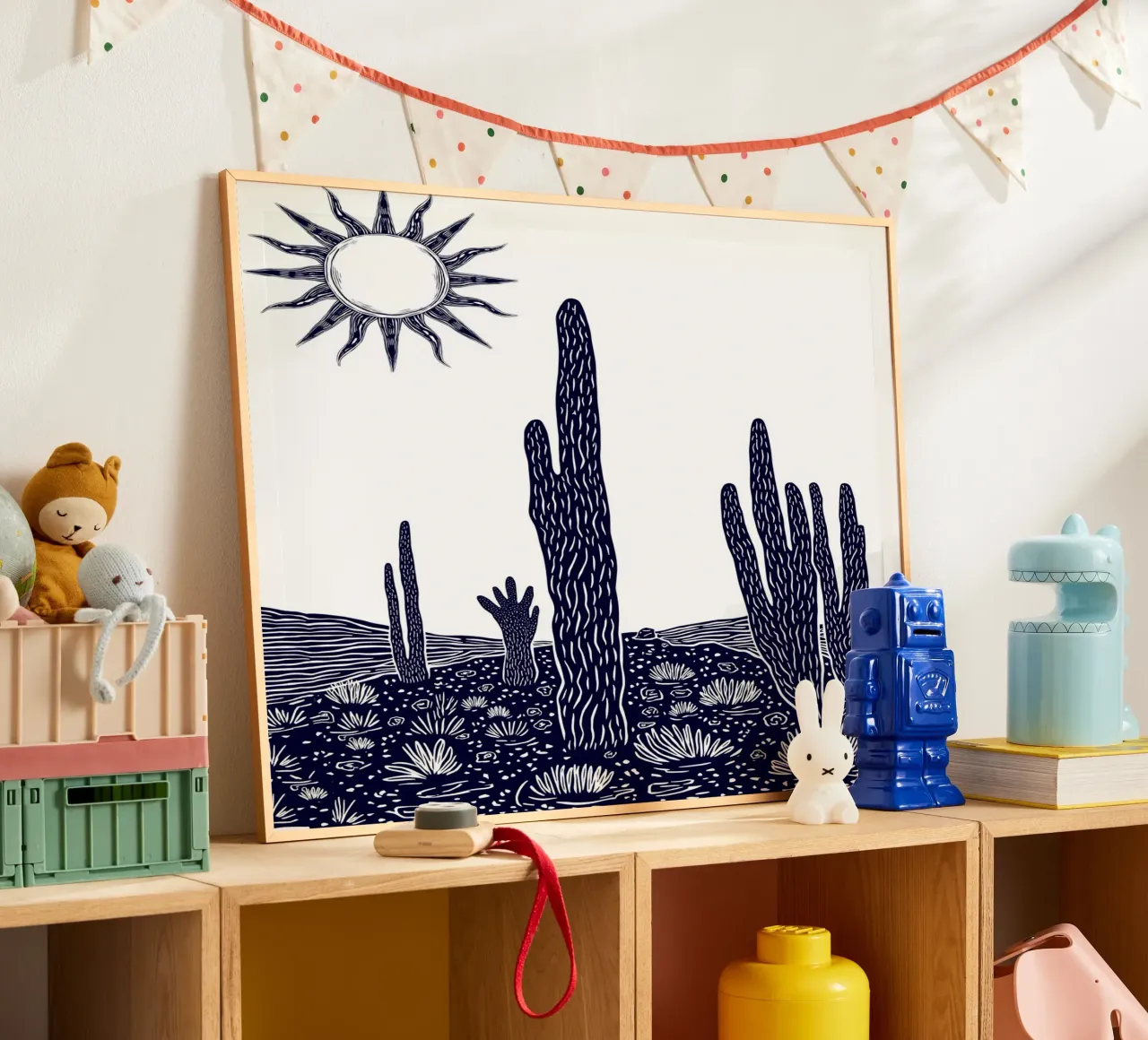 Cactus Sunscape poster da Indigo Rain