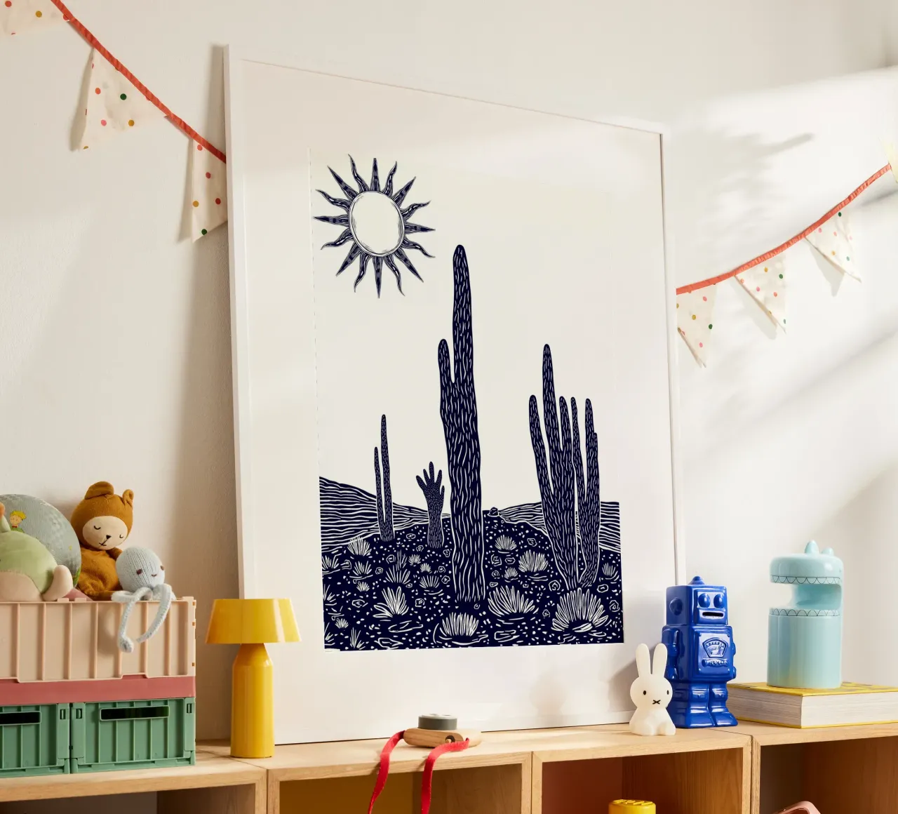 Cactus Sunscape carta hahnemühle da Indigo Rain