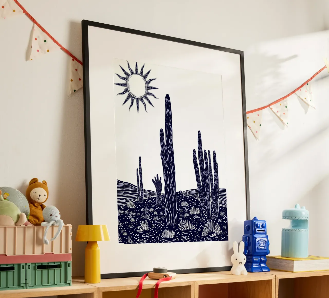 Cactus Sunscape poster da Indigo Rain