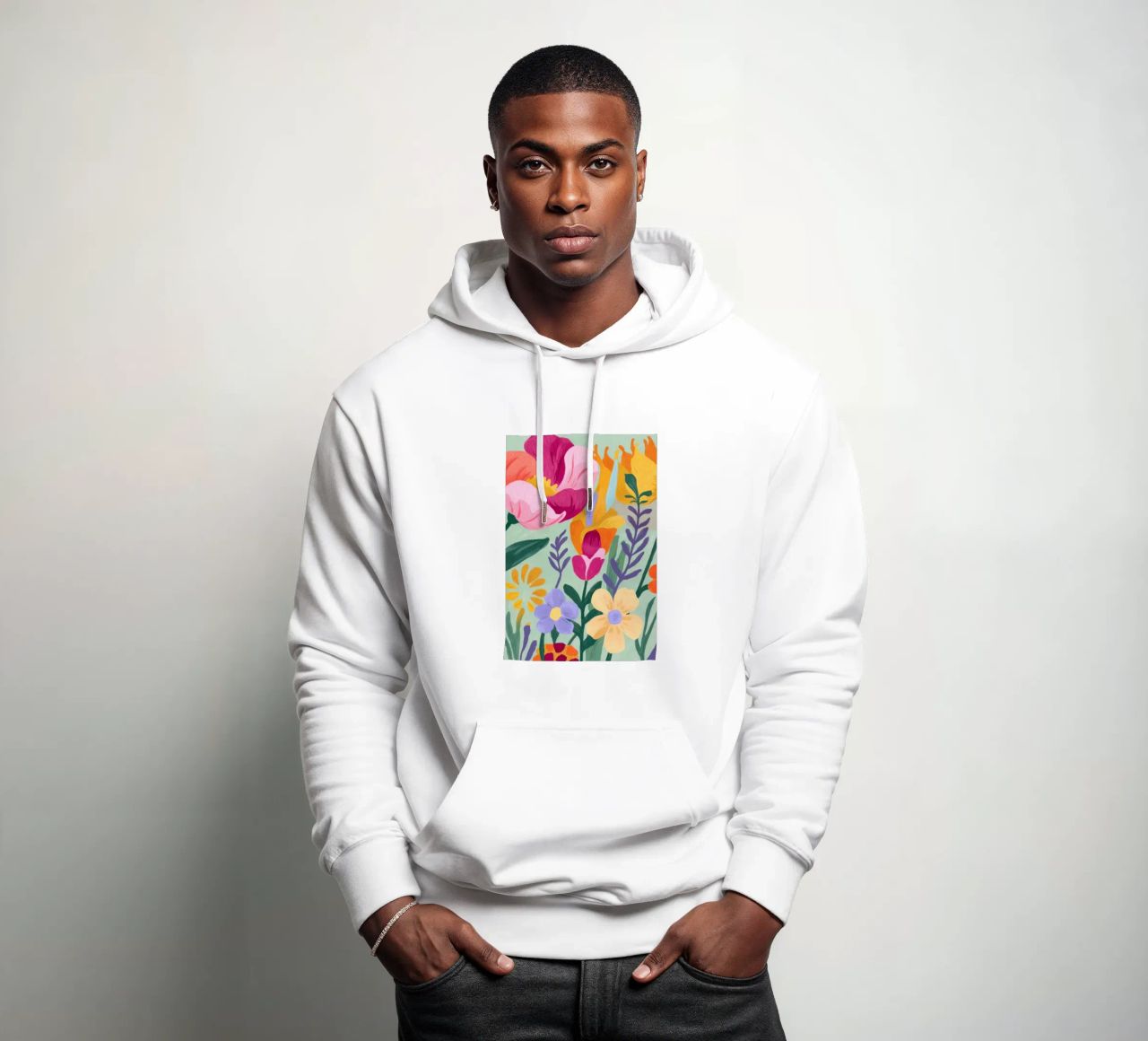 Floral Close-Up Hoodie von Seren Liodra