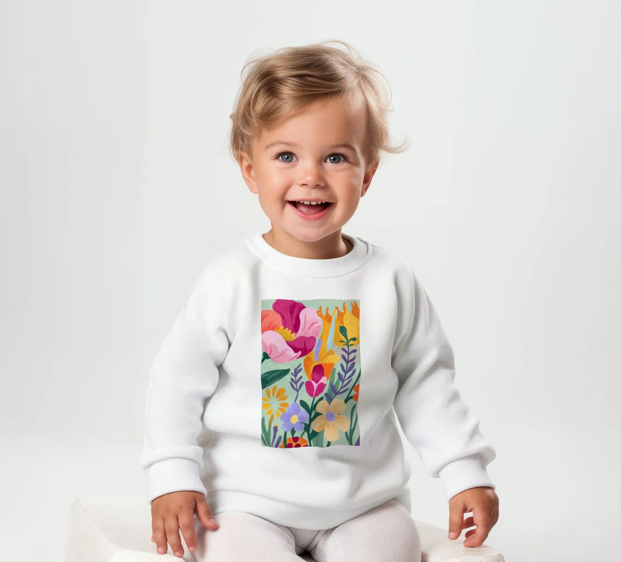 Floral Close-Up Baby Sweatshirt von Seren Liodra