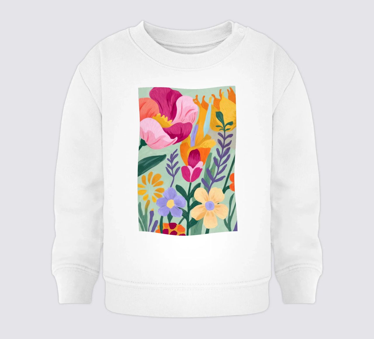 Floral Close-Up Baby Sweatshirt von Seren Liodra