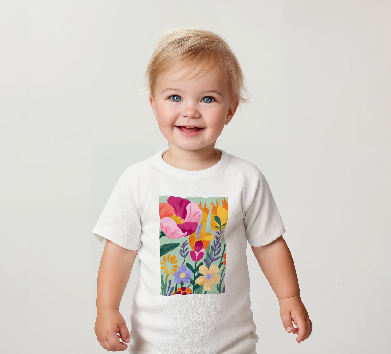 Floral Close-Up Baby T-Shirt von Seren Liodra