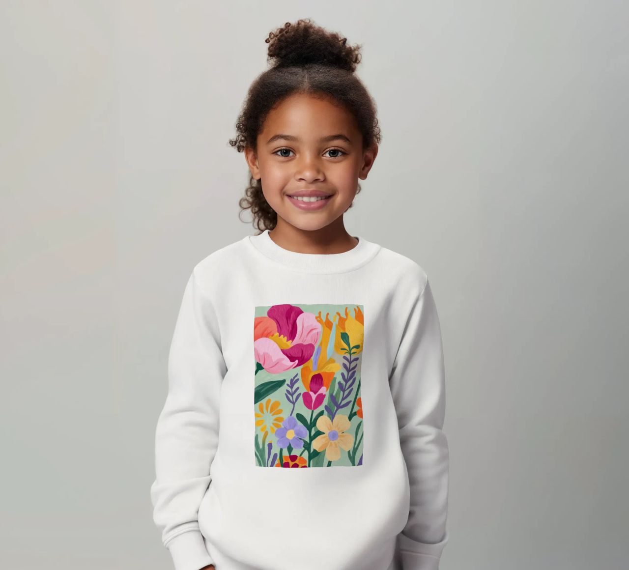 Floral Close-Up Kinder Sweatshirt von Seren Liodra