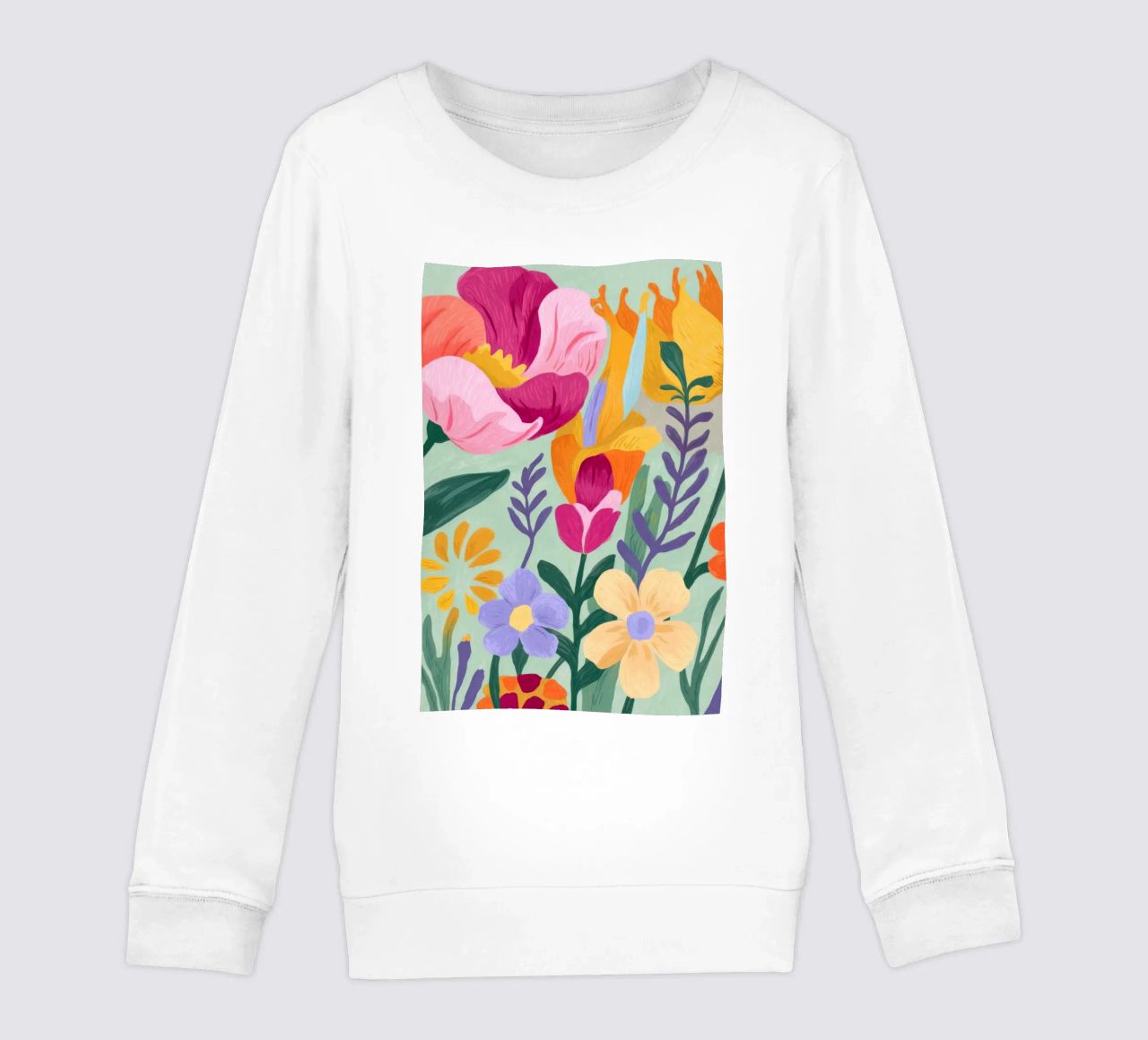 Floral Close-Up Kinder Sweatshirt von Seren Liodra
