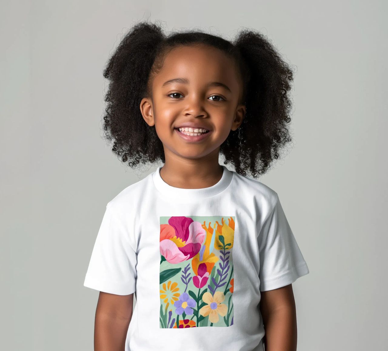 Floral Close-Up Kinder T-Shirt von Seren Liodra