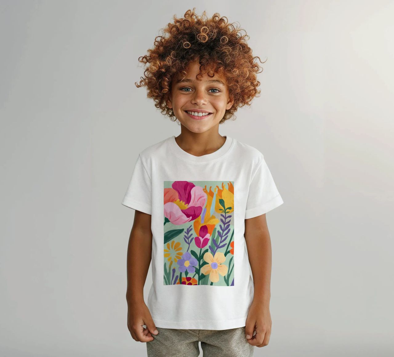 Floral Close-Up Kinder T-Shirt von Seren Liodra