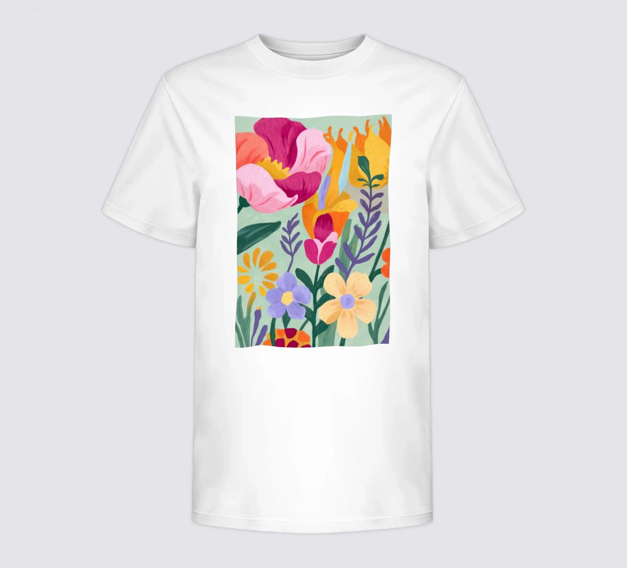 Floral Close-Up Kinder T-Shirt von Seren Liodra