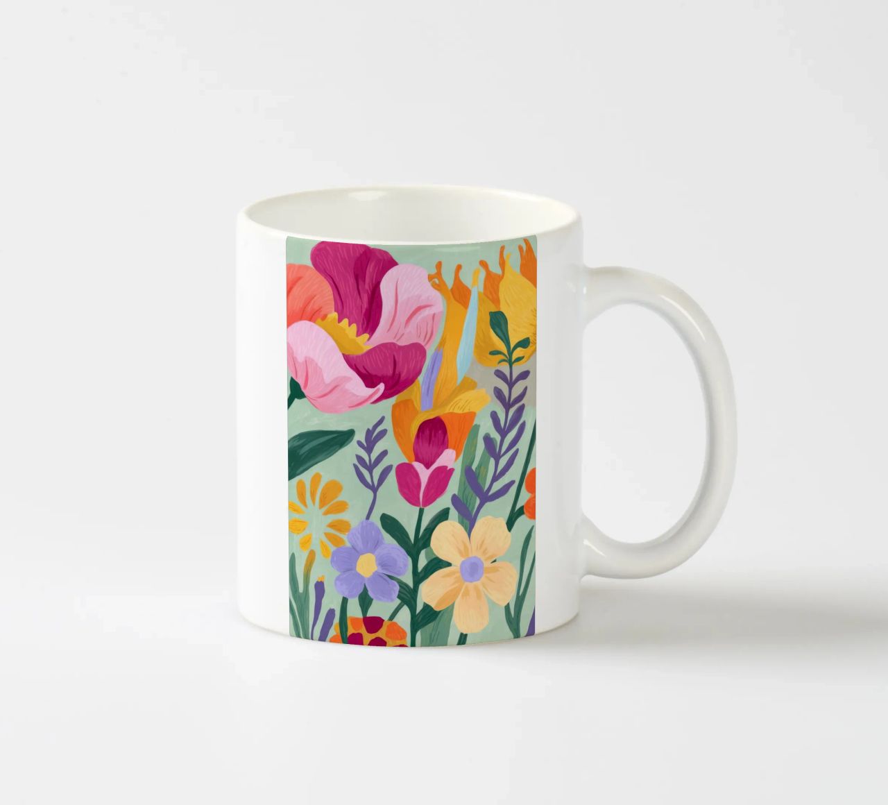 Floral Close-Up Keramik Tasse von Seren Liodra