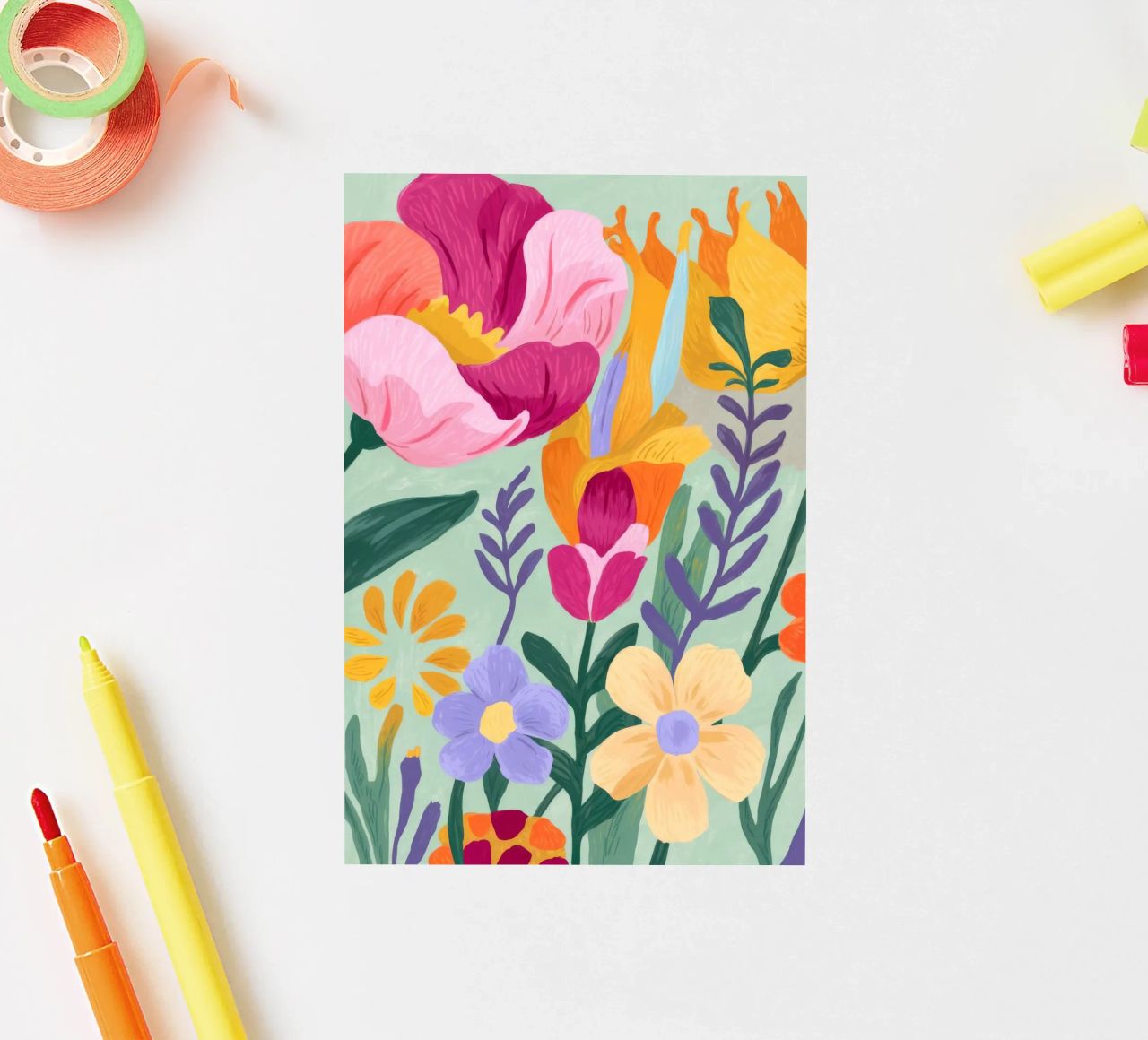 Floral Close-Up Sticker von Seren Liodra