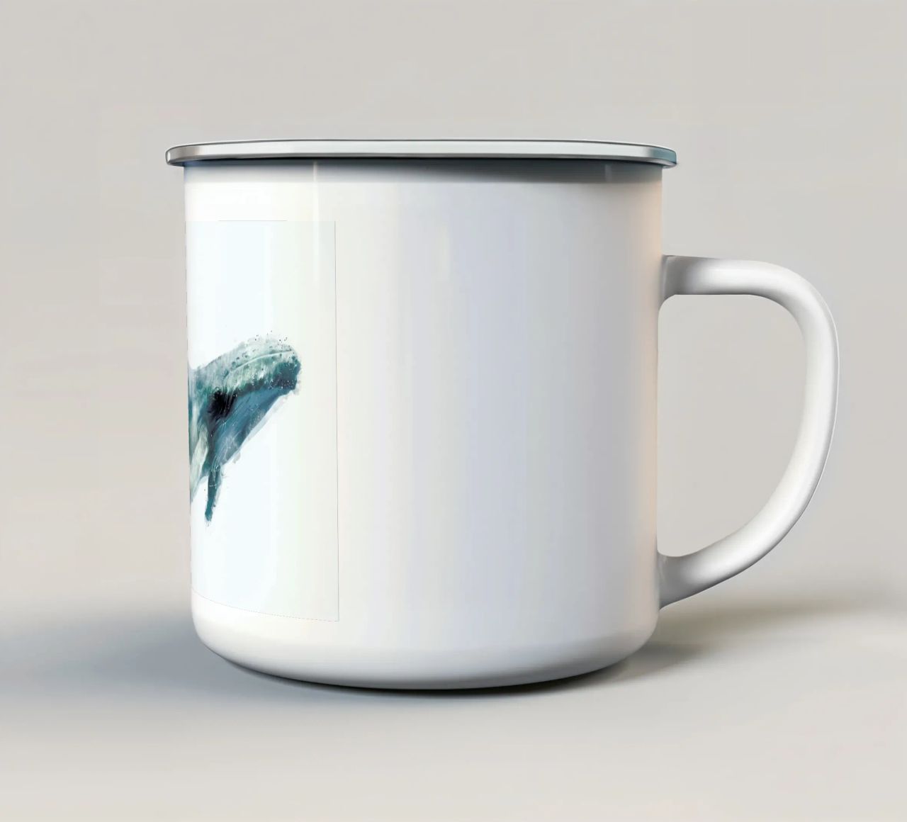 Humpback Whale tazza in smalto da Amy Hamilton
