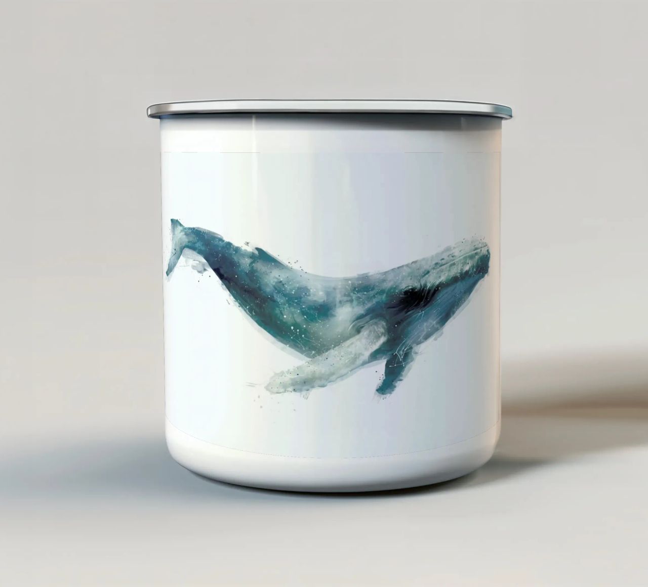 Humpback Whale tazza in smalto da Amy Hamilton