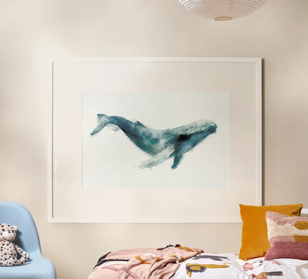 Humpback Whale poster con telaio in plastica da Amy Hamilton