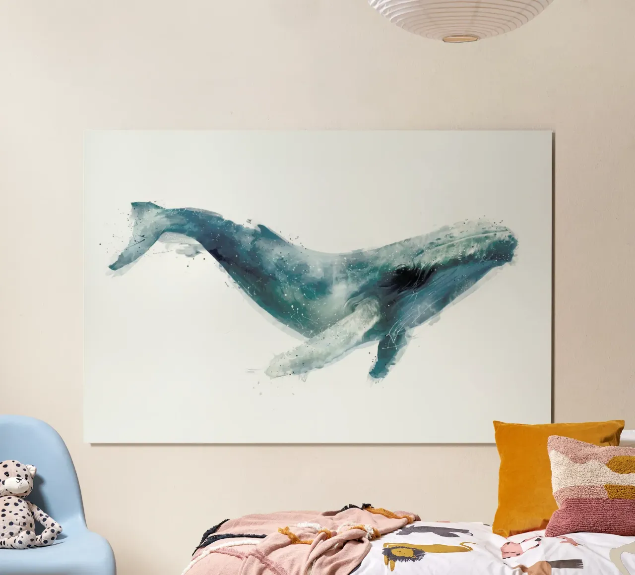 Humpback Whale poster con telaio in plastica da Amy Hamilton