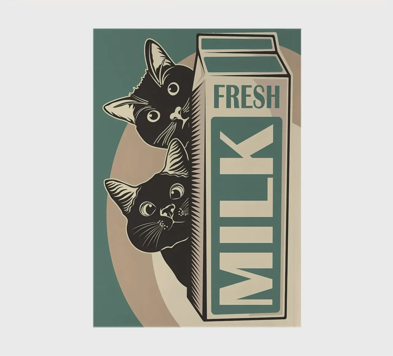 Drôle de chat et lait carnet de notes de Monique A Hooper