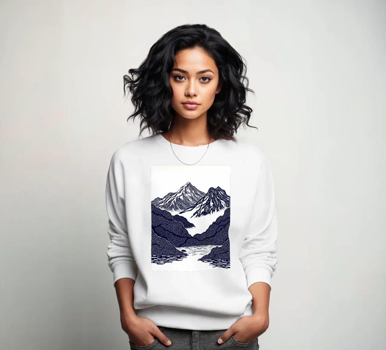 Silent Peaks felpa da Indigo Rain