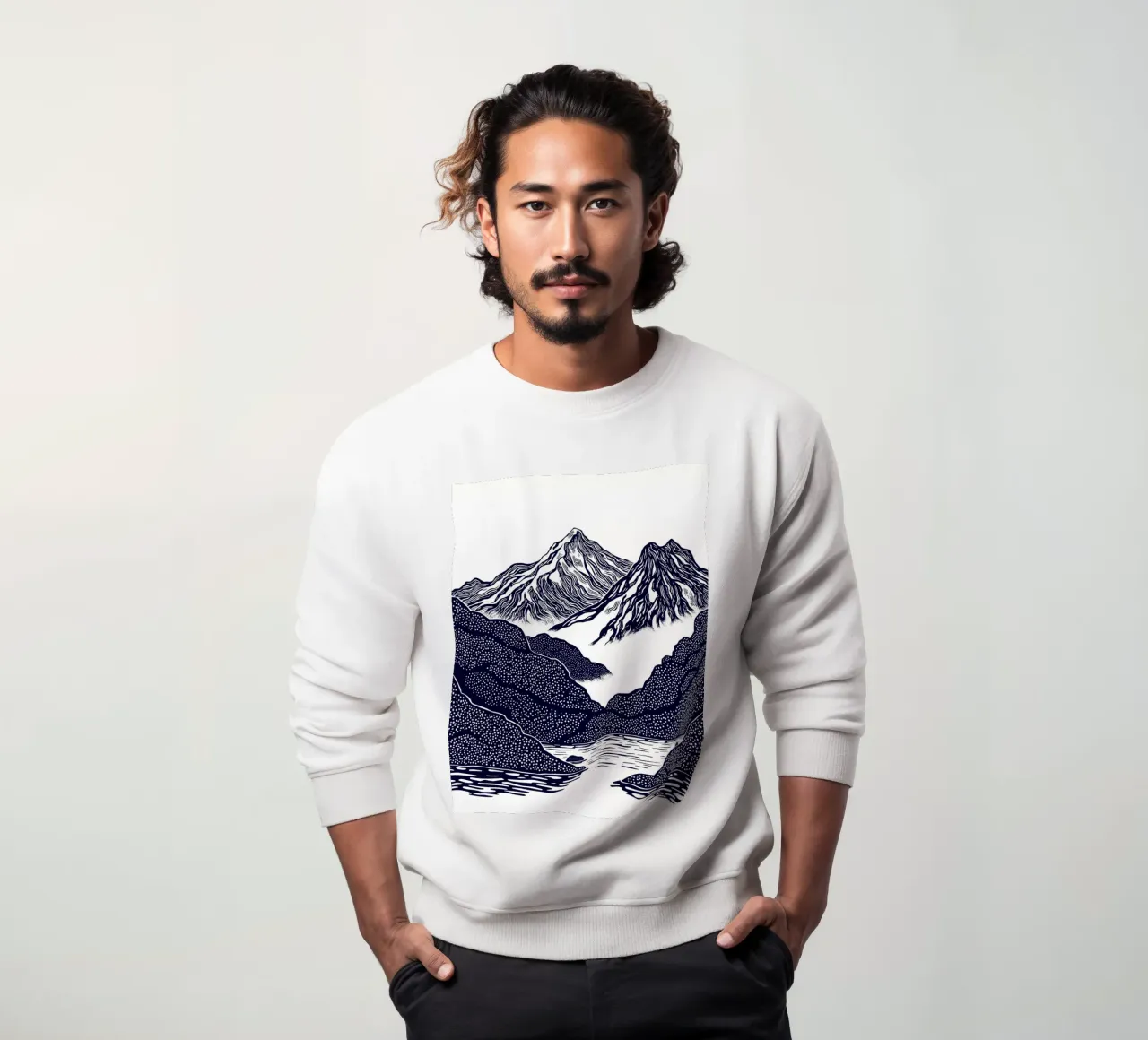 Silent Peaks felpa da Indigo Rain