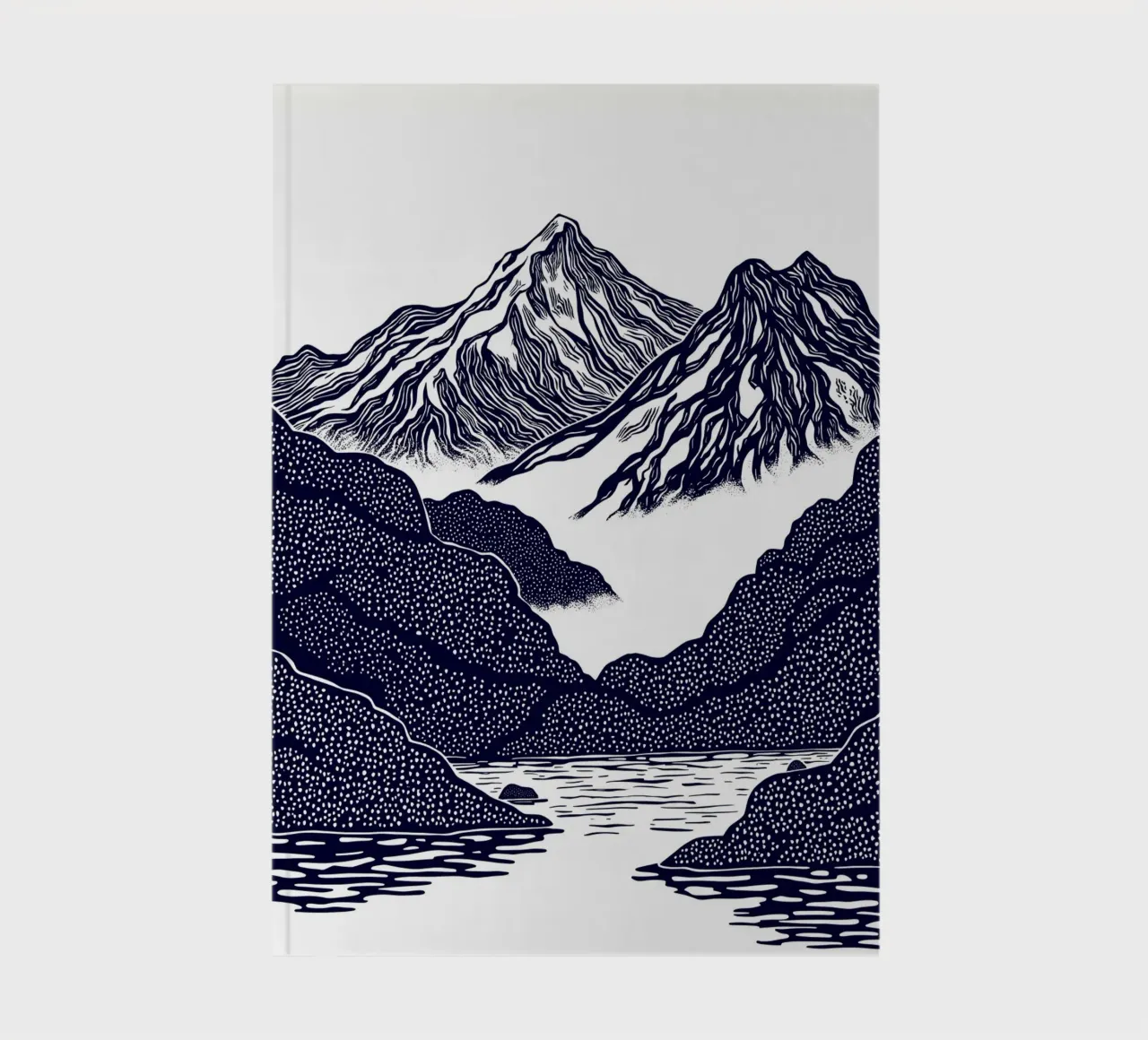 Silent Peaks notebook by Indigo Rain