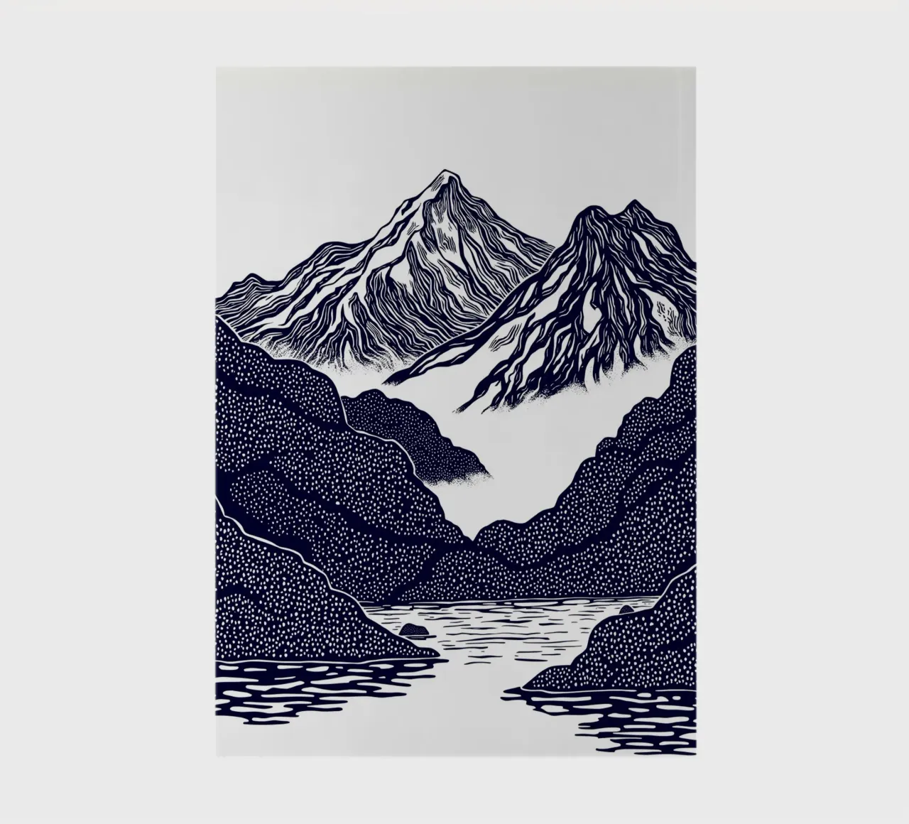Silent Peaks notebook by Indigo Rain